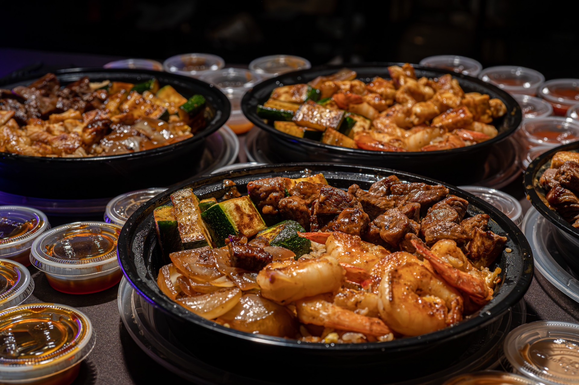 H-Town Hibachi bowls spread